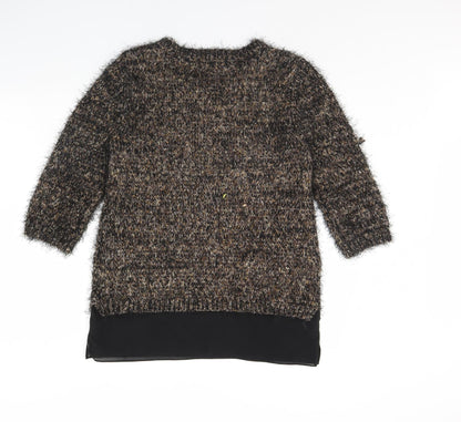 Womens UK Size 12 Definitions Brown Pullover Jumper
