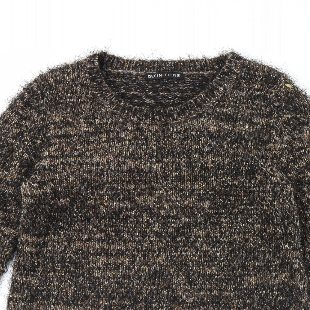 Womens UK Size 12 Definitions Brown Pullover Jumper