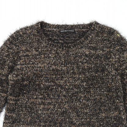 Womens UK Size 12 Definitions Brown Pullover Jumper