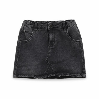 Miss evie Girls Black  Denim Mini Skirt Size 8 Years