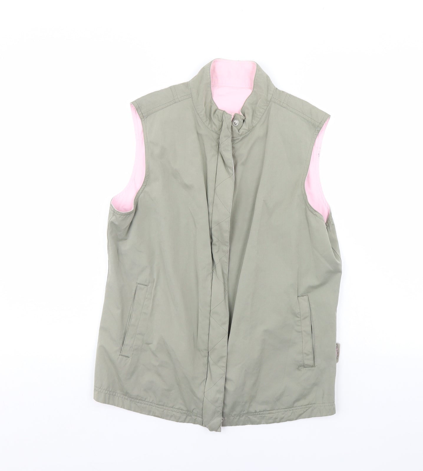 Womens UK Size 12 Preworn Green Gilet