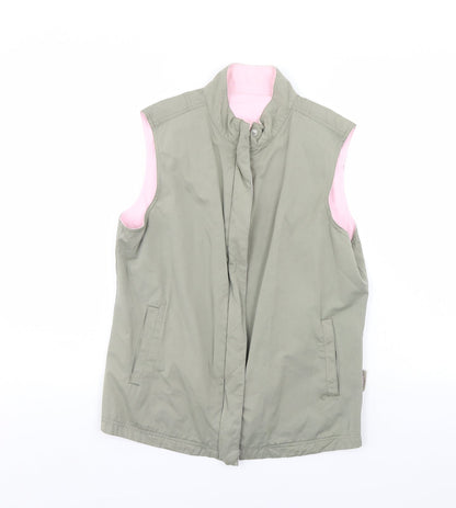 Womens UK Size 12 Preworn Green Gilet
