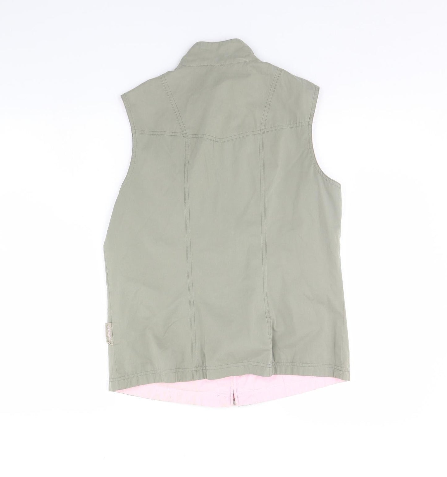 Womens UK Size 12 Preworn Green Gilet