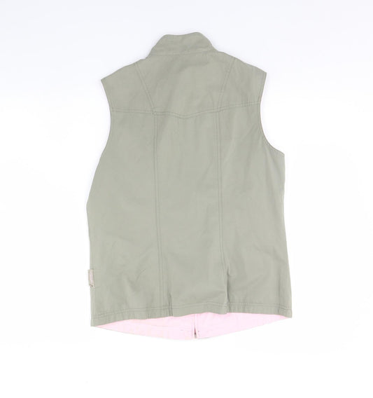 Womens UK Size 12 Preworn Green Gilet
