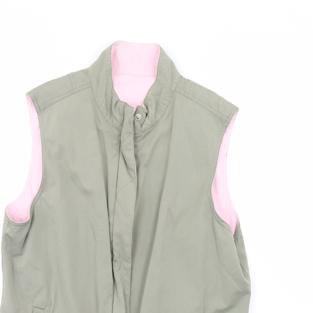 Womens UK Size 12 Preworn Green Gilet