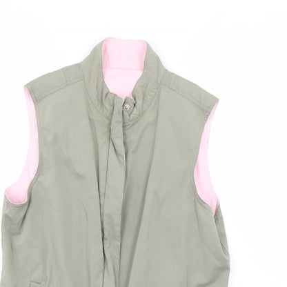 Womens UK Size 12 Preworn Green Gilet