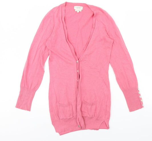 Womens UK Size 6 NEXT Pink Cardigan Jumper