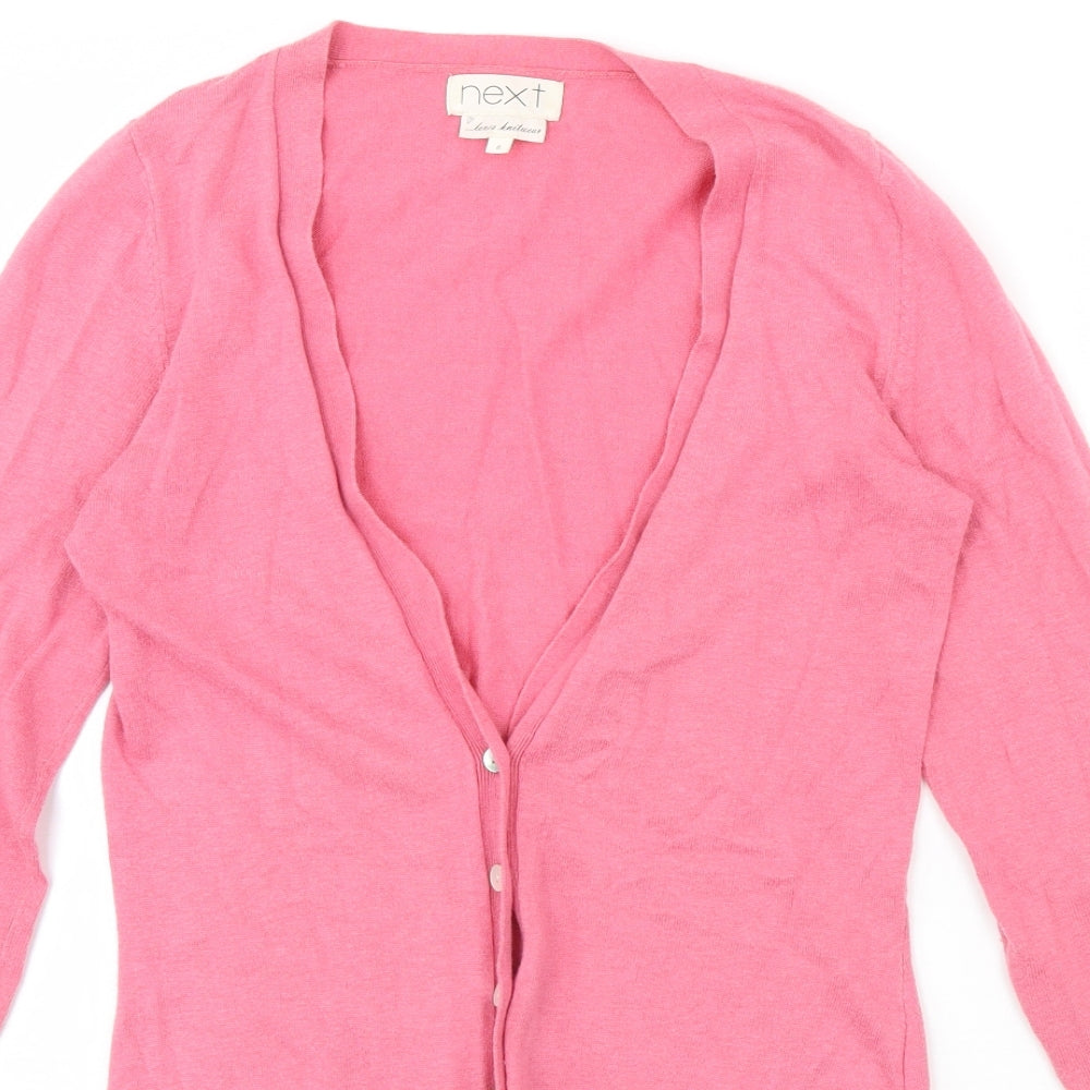 Womens UK Size 6 NEXT Pink Cardigan Jumper