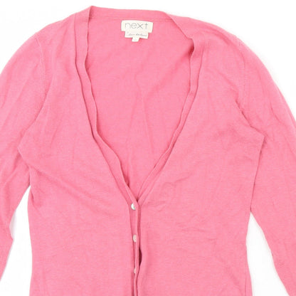 Womens UK Size 6 NEXT Pink Cardigan Jumper