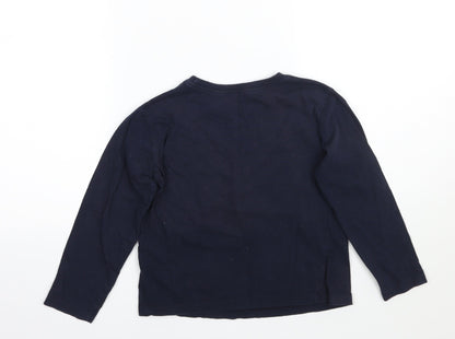 Preworn Boys Blue   Basic T-Shirt Size 7-8 Years
