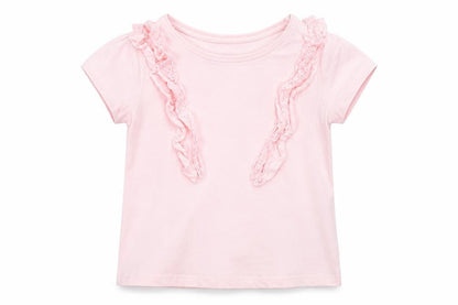 Primark Girls Pink   Basic T-Shirt Size 6-7 Years