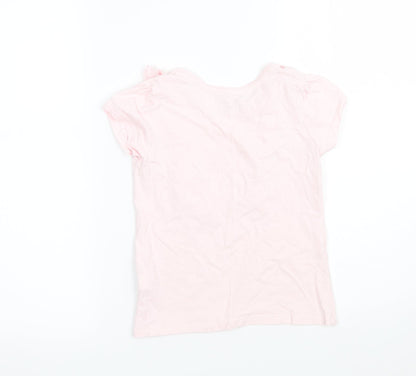 Priark Girls Pink   Basic T-Shirt Size 6-7 Years