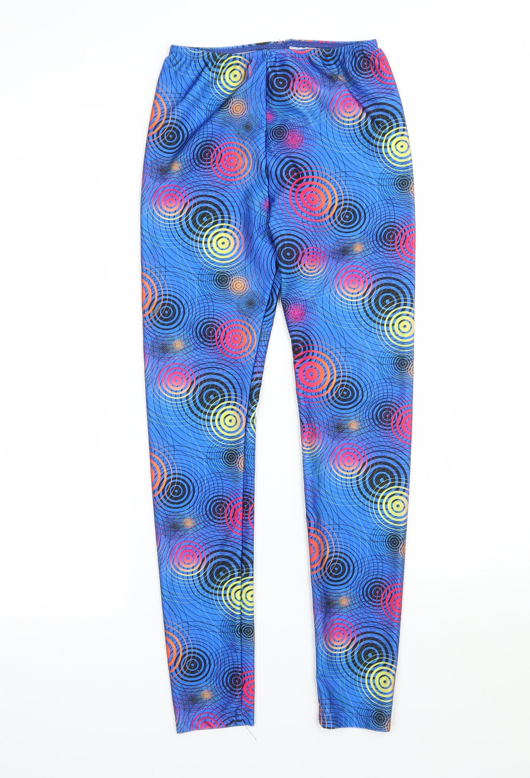 Womens UK Size XS Preworn  Capri Blue Leggings