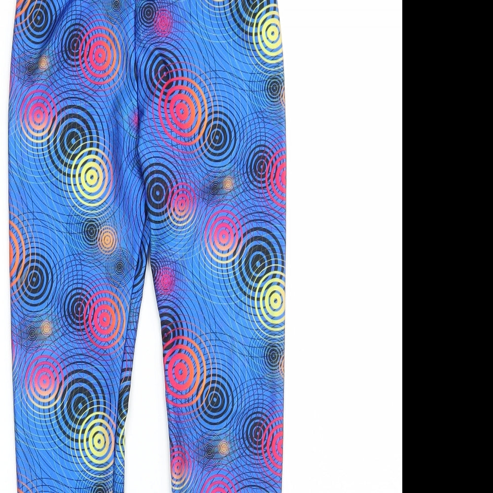 Womens UK Size XS Preworn  Capri Blue Leggings