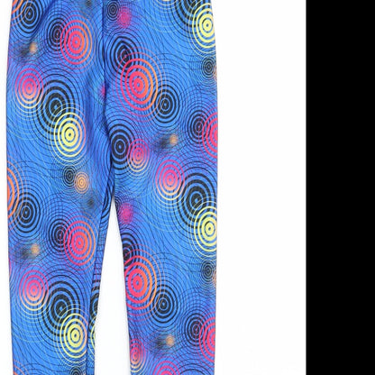 Womens UK Size XS Preworn  Capri Blue Leggings