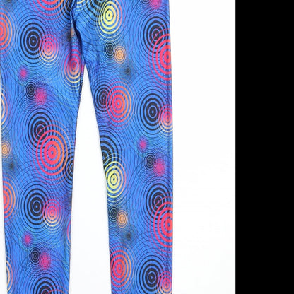 Womens UK Size XS Preworn  Capri Blue Leggings