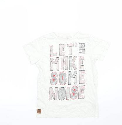 NEXT Girls White   Basic T-Shirt Size 7 Years