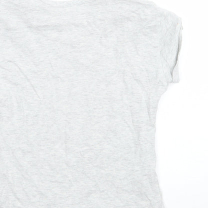 Marks and Spencer Girls Grey   Basic T-Shirt Size 5-6 Years