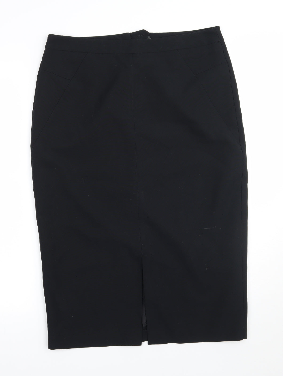 BHS Womens Black  Rayon A-Line Skirt Size 12