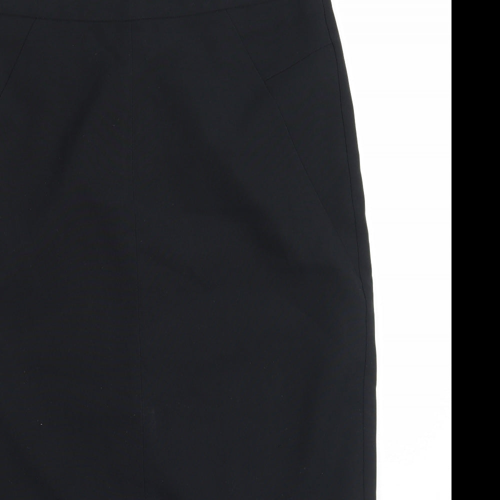 BHS Womens Black  Rayon A-Line Skirt Size 12