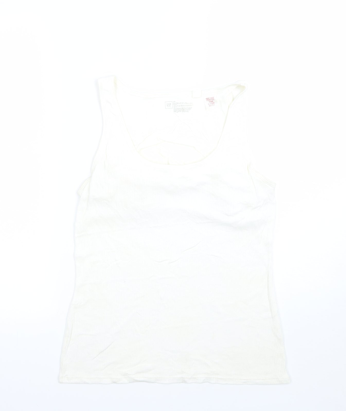 Womens UK Size L Gap Ivory Basic Tank