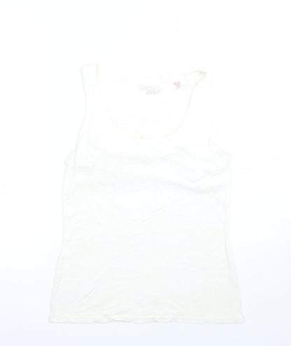 Womens UK Size L Gap Ivory Basic Tank