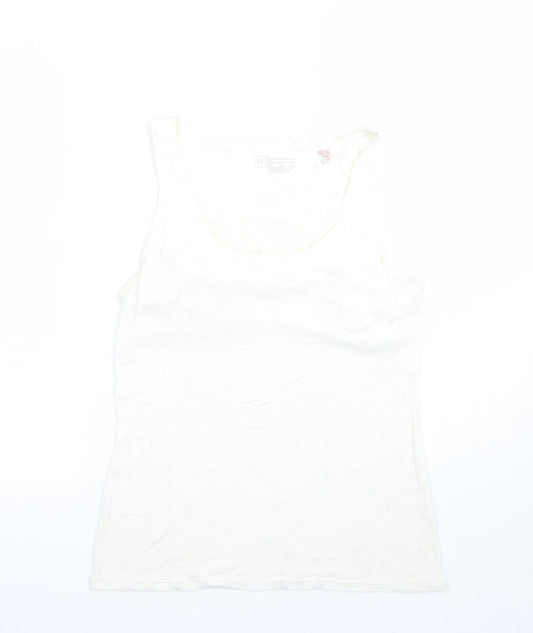 Womens UK Size L Gap Ivory Basic Tank