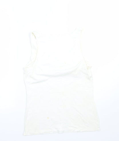 Womens UK Size L Gap Ivory Basic Tank