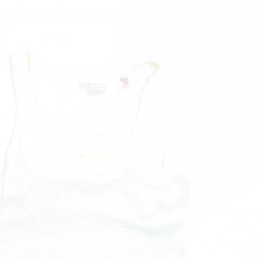 Womens UK Size L Gap Ivory Basic Tank