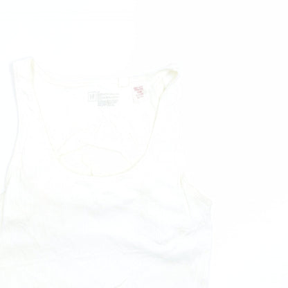 Womens UK Size L Gap Ivory Basic Tank