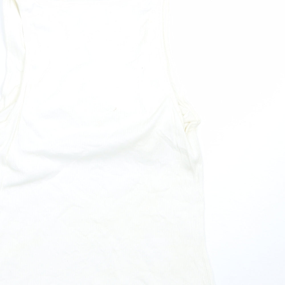 Womens UK Size L Gap Ivory Basic Tank