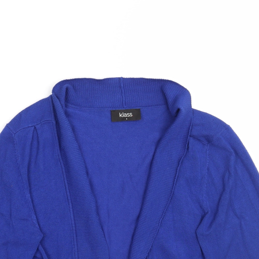 Klass Womens Blue   Cardigan Jumper Size S