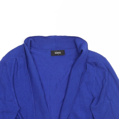 Klass Womens Blue   Cardigan Jumper Size S