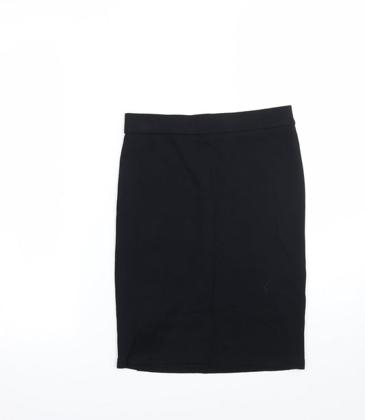 Marks and Spencer Girls Black   A-Line Skirt Size 12 Years