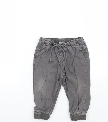 F&F Boys Grey   Capri Jeans Size 9-12 Months