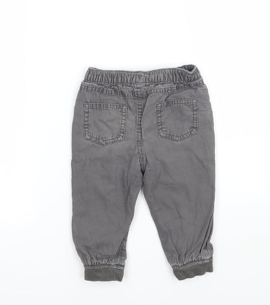 F&F Boys Grey   Capri Jeans Size 9-12 Months