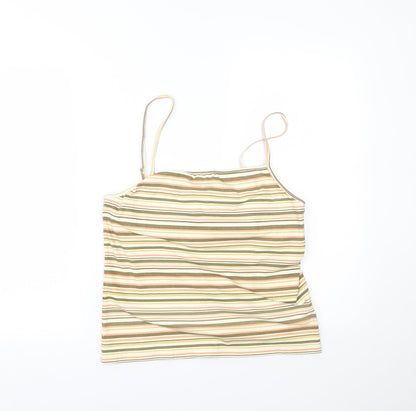 YS Collection Womens Multicoloured Striped  Camisole Tank Size 18