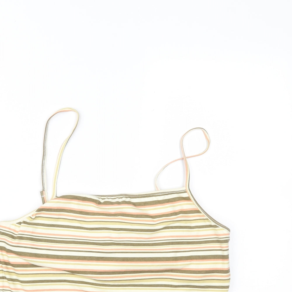 YS Collection Womens Multicoloured Striped  Camisole Tank Size 18
