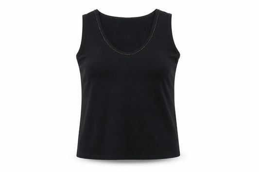 CRYSTAL MARTIN  Womens Black   Basic Tank Size 18
