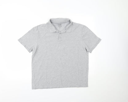 George Mens Grey    Polo Size L