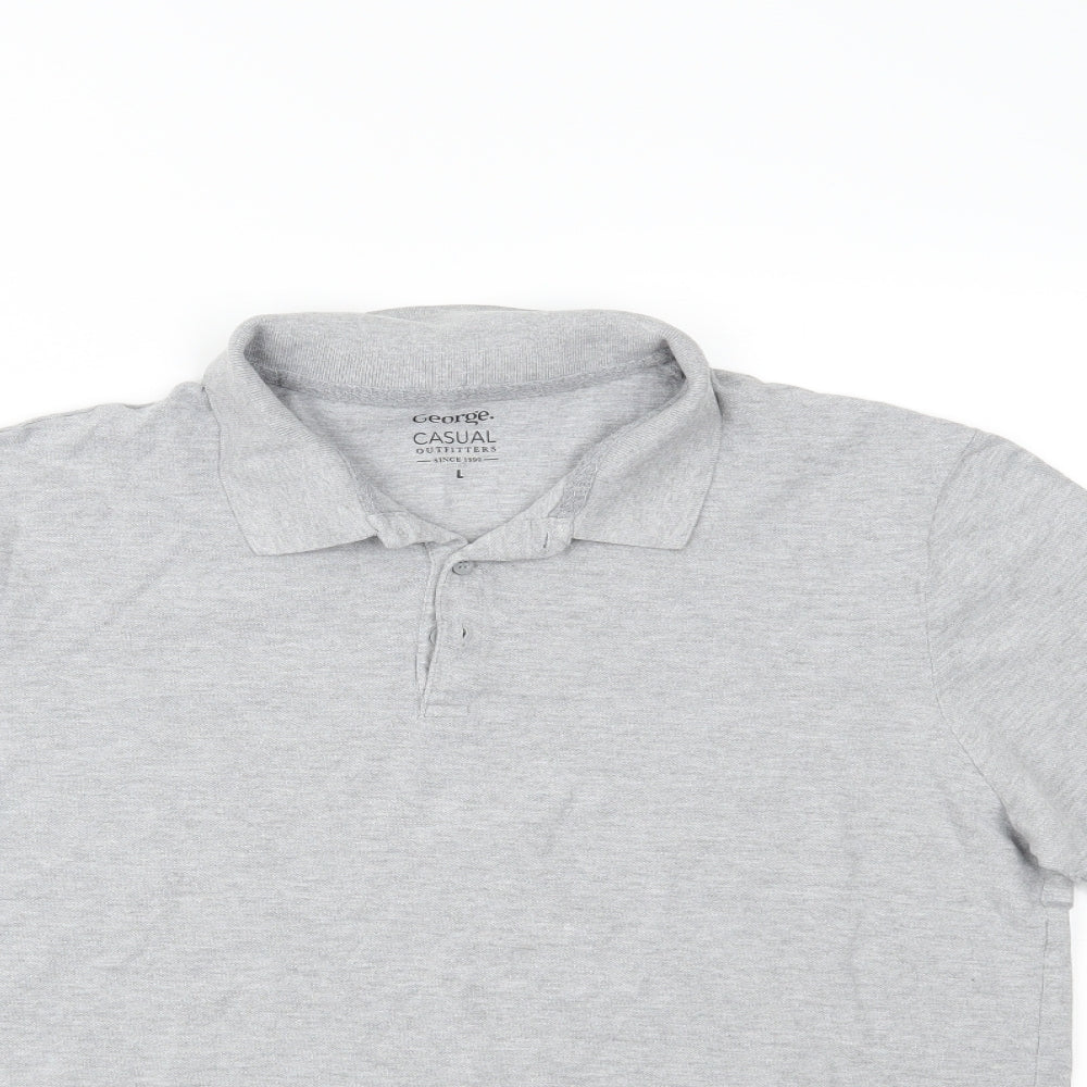 George Mens Grey    Polo Size L