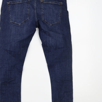 Womens UK Size 30 Preworn Regular Fit Skinny Blue Jeans