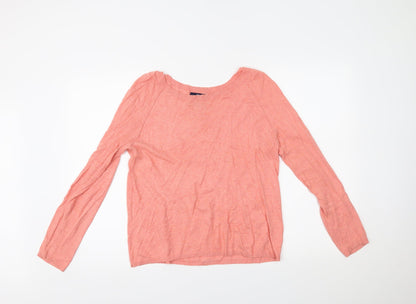 Womens UK Size S Gap Pink Basic T-Shirt