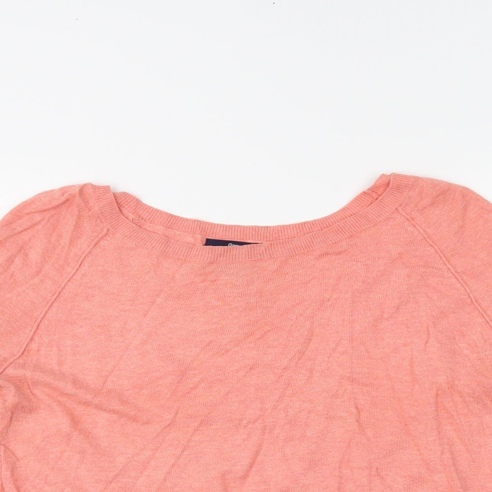 Womens UK Size S Gap Pink Basic T-Shirt