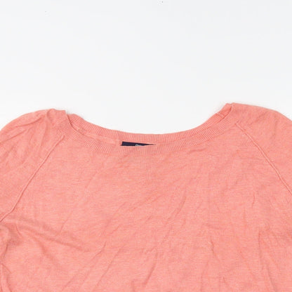 Womens UK Size S Gap Pink Basic T-Shirt