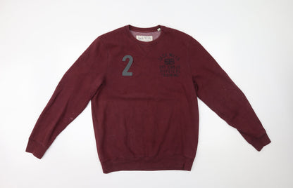 Jack Wills Mens Red   Pullover Jumper Size L