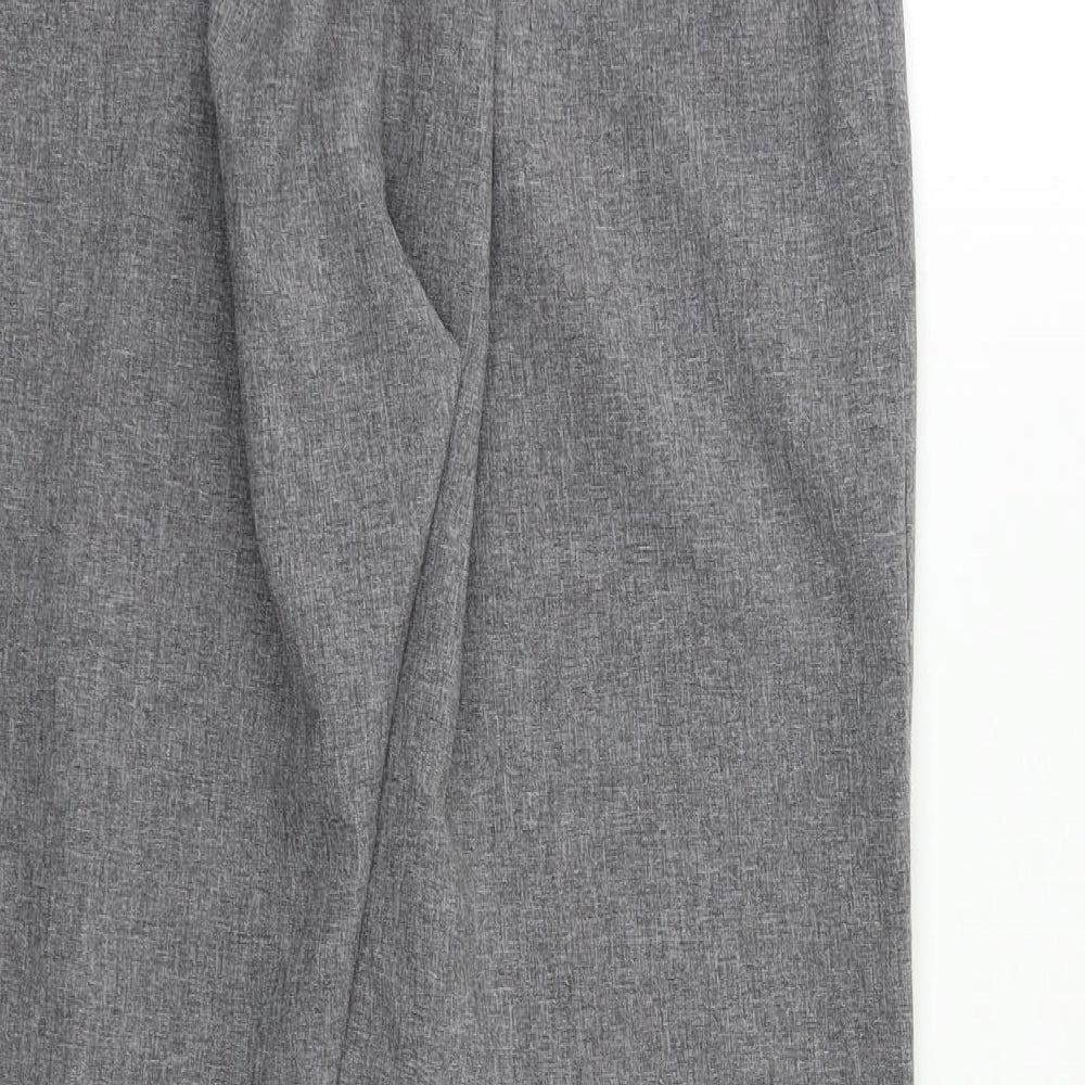 Womens UK Size 12 Preworn Regular Fit  Grey Trousers