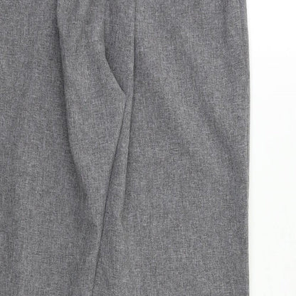 Womens UK Size 12 Preworn Regular Fit  Grey Trousers