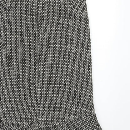 BHS Womens Black Check  Straight & Pencil Skirt Size 10