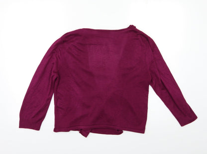 TU Womens Purple   Cardigan Jumper Size 10